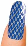 Blue and Silver Fishnet